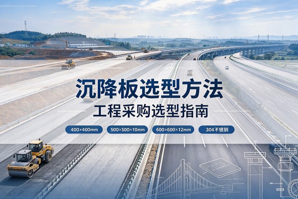 武进沉降板选择方法